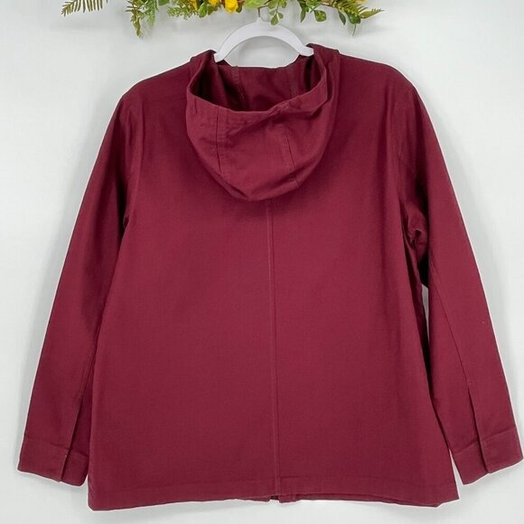 The North Face Shipler Full Zip Hoodie Womens Size Medium Deep Garnet Red - Picture 5 of 16